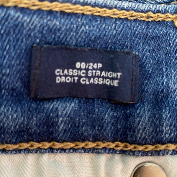GAP Mid Rise Classic Straight Leg Jean Sz 24P - Picture 2 of 6